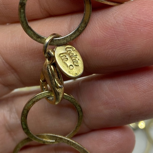 Cookie Lee Long Gold Circle chain Necklace - Picture 4 of 4